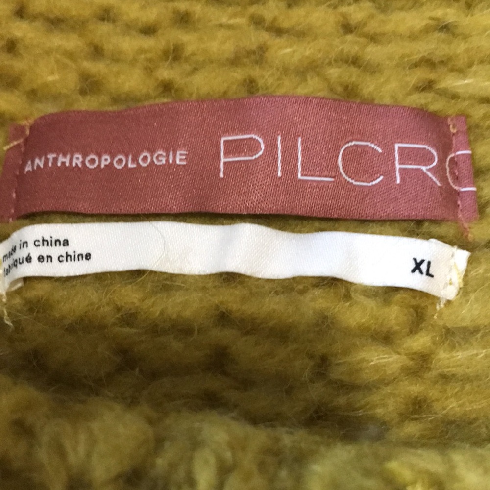 NWT Anthropologie Pilcro Mustard Cowl Neck Sweater - Picture 6 of 13